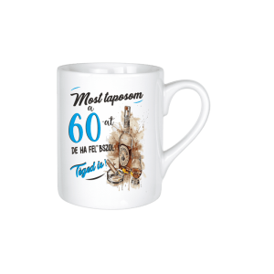 Most taposom a 60-at...(kék) - kerámia bögre termékkép