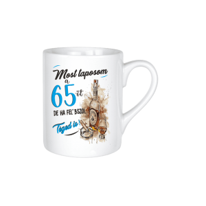 Most taposom a 65-öt...(kék) - kerámia bögre termékkép