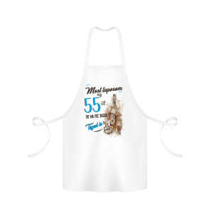 Most taposom az 55-öt...(kék) - kötény termékkép