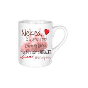 Neked és az agysejtjeidnek... - kerámia bögre termék kép