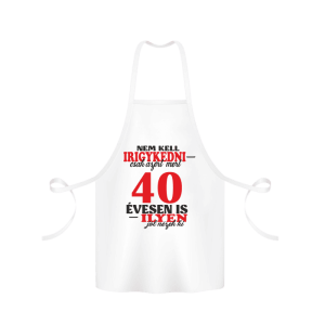 Nem kell irigykedni 40…(piros) – kötény termékkép