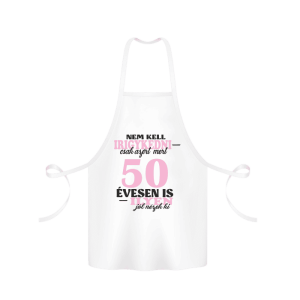 Nem kell irigykedni 50…(rózsaszín) – kötény termékkép