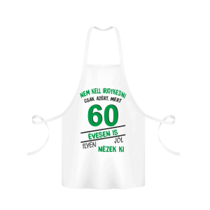 Nem kell irigykedni 60 évesen is...(zöld) – kötény termékkép