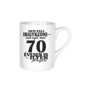 Nem kell irigykedni 70...(fekete) - kerámia bögre termékkép