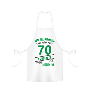 Nem kell irigykedni 70 évesen is...(zöld) – kötény termékkép