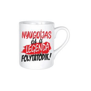 Nyugdíjas és a legenda folytatódik! - kerámia bögre termékkép