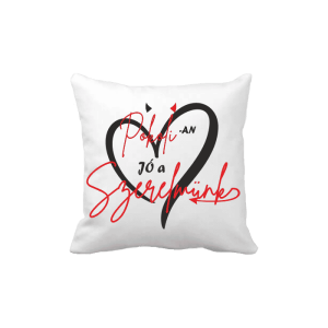 Pokolian jó a szerelmünk - vicces poénos párna termékkép