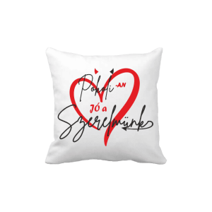 Pokolian jó a szerelmünk - vicces poénos párna termékkép